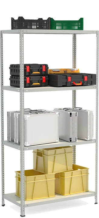 Металлический полочный усиленный стеллажСТФ Стеллаж 1054-2.0