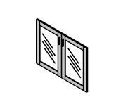 Двери низкие стеклянные. Набор мебели "On Top"