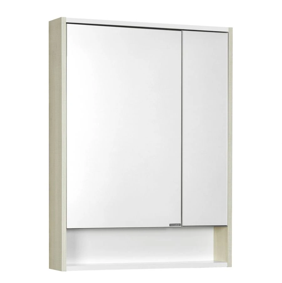 Зеркальный шкаф Aquaton Рико 65 белый, ясень фабрик 1A215202RIB901.A215.2.02R.IB9.0