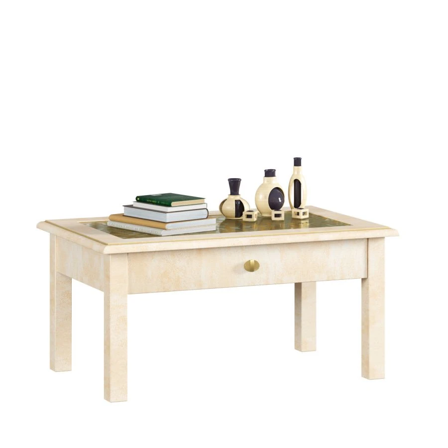 Александрия ЛД 618060.000 стол журнальный (Кожа Ленто/Рустика )