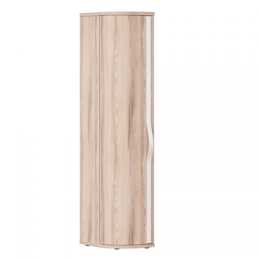 Марта ЛД.636080.000 Шкаф-окончание с гнутой дверью левый (Белый/Дезира Эш М )