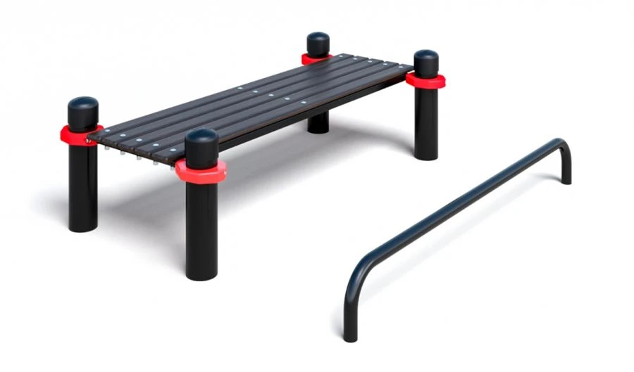 Лавочка для пресса с упором для ног