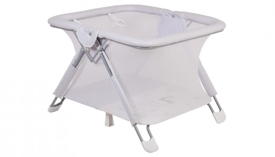 Манеж Polini kids Comfort Бегемотик, серый, артикул 0002358-7