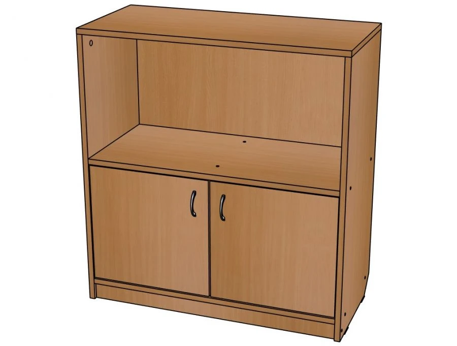 Стеллаж с дверками ''ДУ-Ст4''от набора ''Дидактический уголок''/ СЖ53