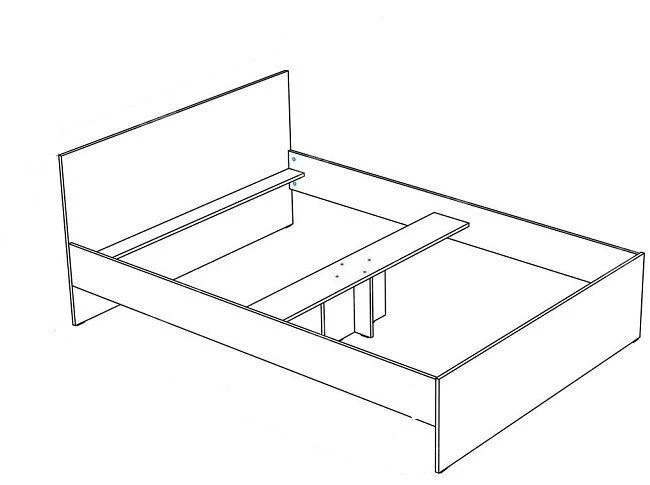 Кровать деревянная модель К 01