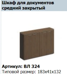 Decorative Side Panels for Medium Cabinet "VELAR" (Set of 2) VL 658