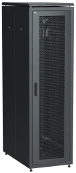 19" Network Cabinet LINEA N 33U 600x1000 mm with Perforated Doors, Black