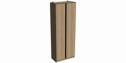 Two-Door Wardrobe with Profile Handle 900x2400x450 A03.2400