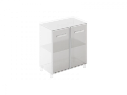 Glass Swing Doors in Frame - Diplomat Series (Set of 2) 029