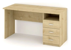 Writing Desk with One Pedestal and 3 Drawers - Bashkir Furniture Factory