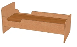 Single Bunk Bed with Safety Rails - KD-1