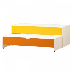 Convertible Two-Tier Children's Bed 'Smile' with Lid