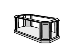 Wooden Coffee Table Set "Dante" for Office Use