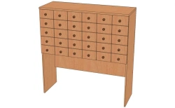 High-Quality Filing Cabinet with Metal Rails - Model SHK