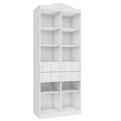 Two-Section Shelving Unit in White - Karina LD.525080.000
