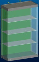 Vertical Display Showcase Type EO