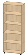 Document Shelf with 5 Compartments for A4 Files