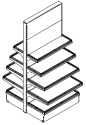 Double-Sided Display Rack for Retail ST3-OS