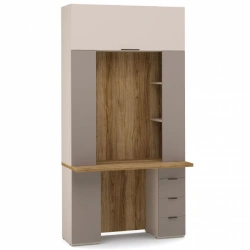 SOHO EEC-02.DS/DV Writing Desk with HC2 Section (Mocha)