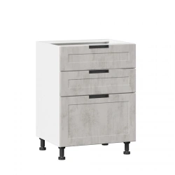 Kitchen Cabinet Front Set with 3 Drawers for 600mm Base - Jamis LD.296140.000