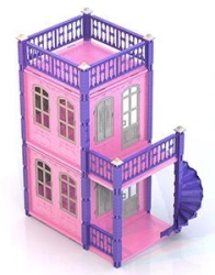 Princess Castle Dollhouse - 2 Stories, Pink