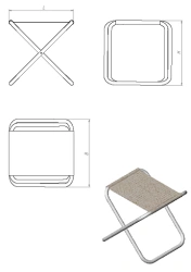 Folding Stool for Seating - Series T.SK