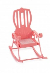 Comfortable Doll Rocking Chair for 30 cm Dolls - "Little Princess" (Soft Pink)