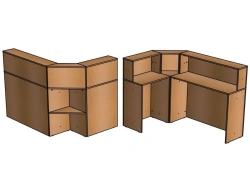 Reception Desk No. 2/C10 for Document Handling