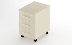 Wooden Rolling Office Cabinet, Rhythm Series