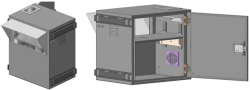 Outdoor Telecommunications Cabinet for Surveillance Equipment STU-C-615x700x505-VK-08