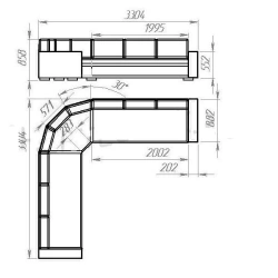 Corner Bench BA 6 - Stylish Seating Solution