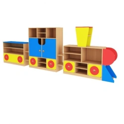Toy Storage Unit with Laminated MDF Frame and PVC Edges