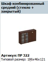 Premier Glass Door in Frame for Medium Cabinet (Set of 2) P/N PR 696