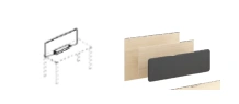 Front and Side Desktop Screens for Office Use