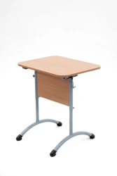 Single Student Desk with Round Pipe Frame