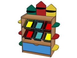 Versatile Storage Rack with Baskets "Pencil" / SJ81