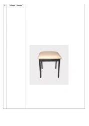 Quad Stool with Metal Frame and Comfortable Cushion