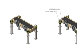 Horizontal Gymnastics Bench with Ruler AKS-75