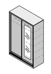 Wooden Wardrobe Sliding Door Furniture Set "Contemp