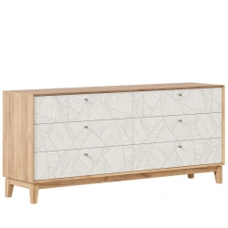 Elegant 1800mm Sideboard in Golden Oak and White - Royben LD.640020.000