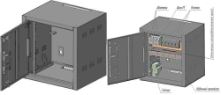 Weatherproof Wall-Mounted Distribution Cabinet 10U - SHRN-10U-MT-1.1