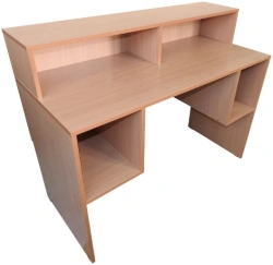 Book Issuing Desk with Barrier and Shelves Model Sh.05.08