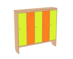 5-Compartment Wardrobe for Children's Clothing SHG5