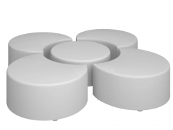 Flower Puff "ЦВЕТОК"-3 - Stylish Seating Solution