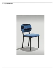 Stylish Armchair "Stitch" with Metal Frame