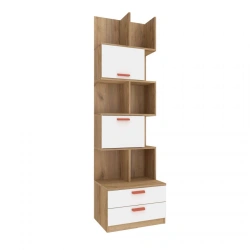 Golden Oak/White 600mm Shelf Facade Kit - Oliver LD.524180.000