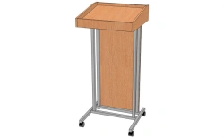 Lecture Stand T-1 - Metal Frame with Wheels