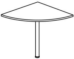 Briefing Extension with Metal Support, Model 8884