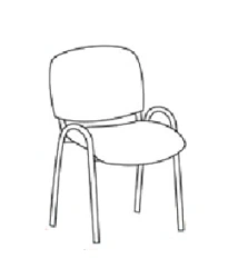 Metal Chair for Seating with RM 10/01 Frame