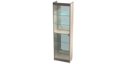 Display Showcase with 2 Glass Doors and Lighting 600x350x2150mm